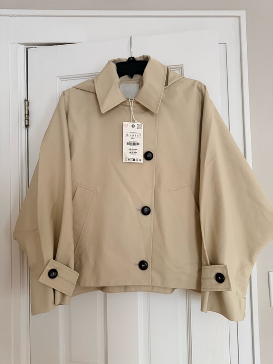 Zara Jackets & Blazers - Zara Beige Cropped Trench Coat